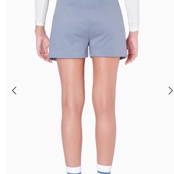 Women's Blue Pleated Shorts from Colombia - Picture 3 of 3